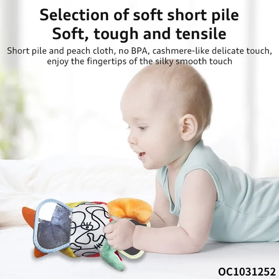 Rattle Ball Plush Stuffed Infant Toys Gift Baby Crib Hanging Rattle Toys Sensory Montessori Soft Balls Toy for Babies Soothing Toys