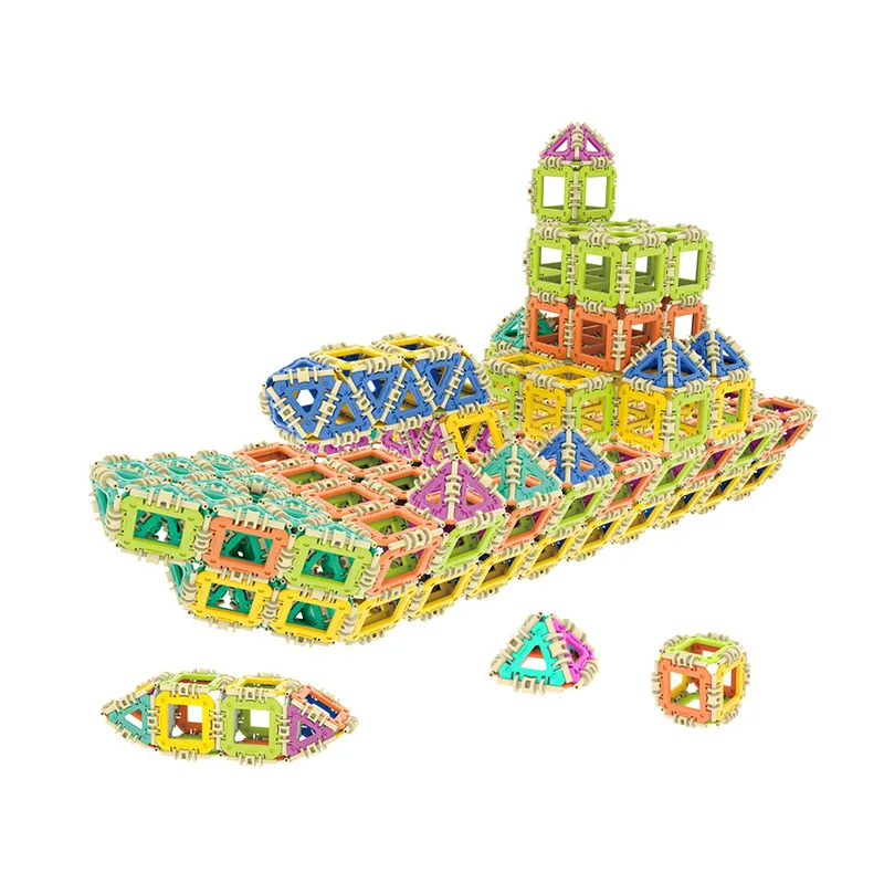 Wholesale Montessori Creative Gift Educational Plastic DIY Blocks Building Toys for Kids