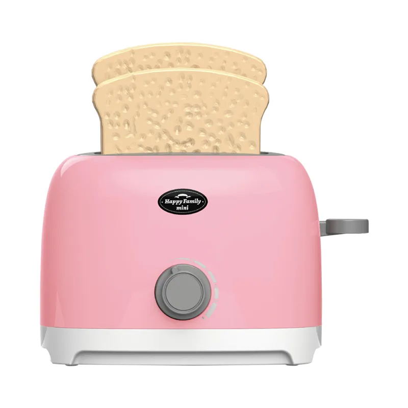 Wholesale Pretend Pink Children's Plastic Kitchen Tool Small Toaster Appliances Toy for Kids