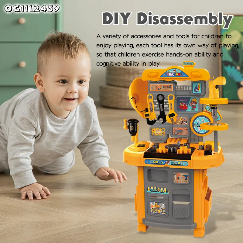 Electric Drill Games Craftsman Pretend Play Workshop Mechanical Toys Kids Assembling Tool Set Children Repair Tool Toys for Boys