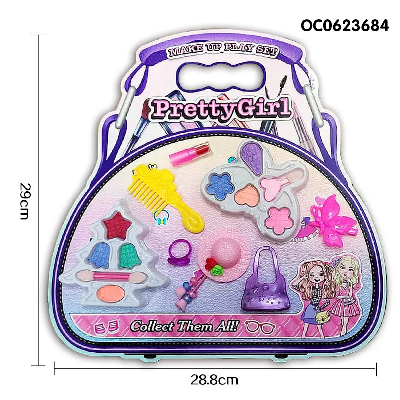 Wholesale Pretend Play Cosmetics Portable Beauty Makeup Beautiful Girl Make up Set Kids Toy
