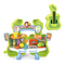 Groceries Market Stand Toys Supermarket Shopping Scanner Pretend to Play with Fruits Vegetable Cheap Cash Register Play Set Toys