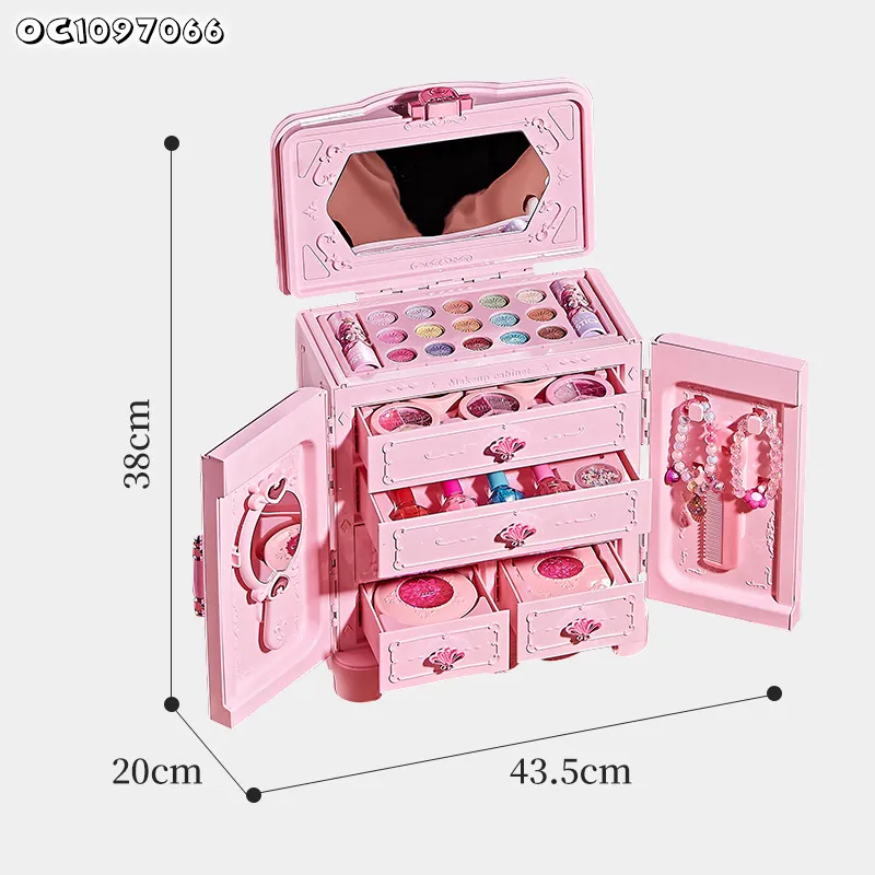 Wholesale Cosmetic Make up Kit Real Washable Makeup Set Princess Dress up Pretend Role Play Beauty Girls Gift Fashion Toy