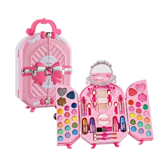 Wholesale Nail Polish Set Box Beauty Fashion Cosmetic Makeup Baby Girls Toys for Kids Girls with Mirror