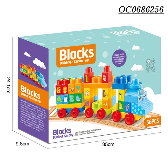 Wholesale Montessori Educational Plastic Building Blocks Popular DIY Toys for Kids