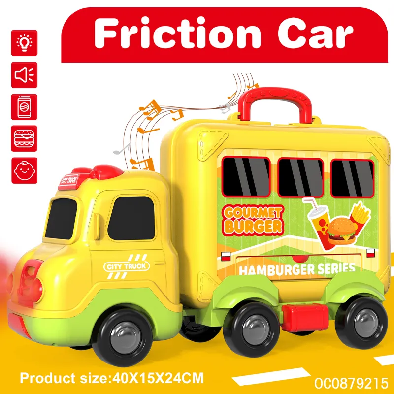Wholesale Funny Pretend Play Set Fast Food Set Hamburger Children's Educational Plastic Mini Kitchen Toy