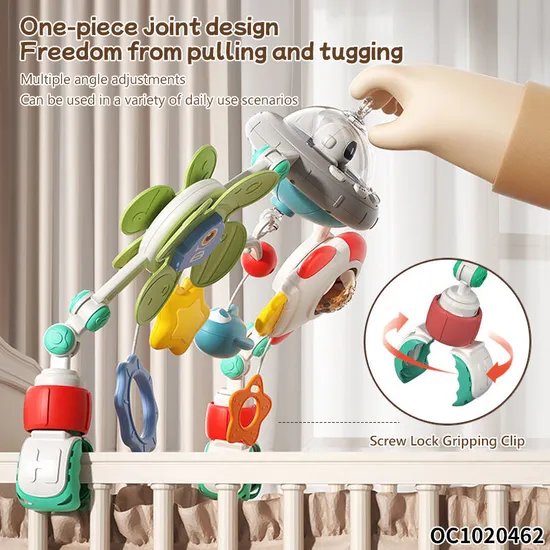Wholesale Rattle Plastic Baby Teether Toys with Music for Sleeping
