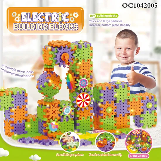Wholesale Montessori Educational Handmade DIY Plastic Building Blocks Toys for Kids