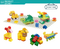 Wholesale Montessori Educational Plastic Animal Building Block Table Toy for Kids