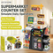 Children Role Play Game Educational Simulation Cashier Toys Equipment Pretend Play Indoor Playground Supermarket Toy with Food