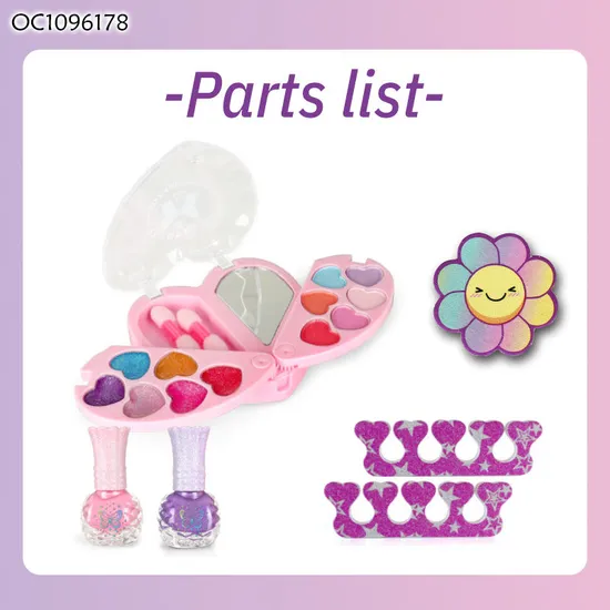 Wholesale Fashion Make up Girls Beauty Makeup Design Nail Polish Art Kit Toy Gift Sets for Kids Girls