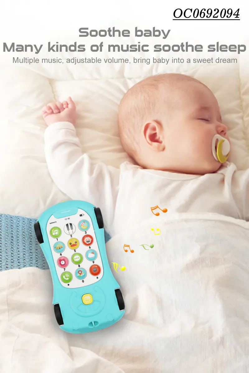 Montessori Toy Sensorial New Baby Mobile Phone Toy Hand Rattle Toy
