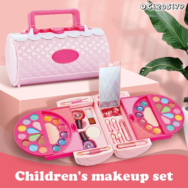 Wholesale Nail Polish Set Box Beauty Fashion Cosmetic Makeup Baby Girls Toys for Kids Girls with Mirror
