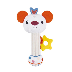 Wholesale Educational Lovely Funny Cute Shaking Hand Bells Soft Teether Rattles Educational Soothing Toy
