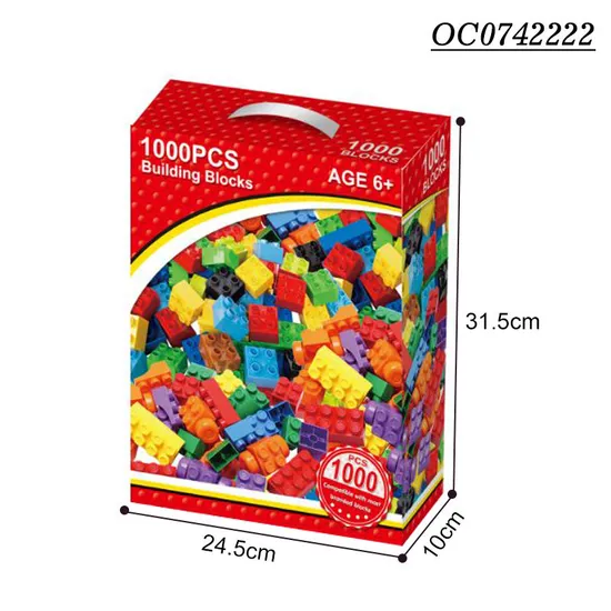 Wholesale Educational Montessori Colorful 3D DIY Mini Puzzle Building Block Bricks Set Toy for Kids