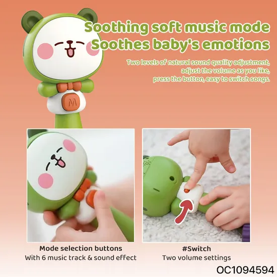 Electronic Music Children and 10months Old Baby Sensory and Education Gift Brain Development Noise Maker Rattle Hand Grip Toy