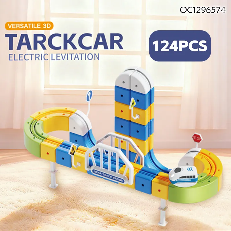 Wholesale 2026 New Design Magnetic Train Set DIY Montessori Magnetic Educational Track Block Car Toy for Kid