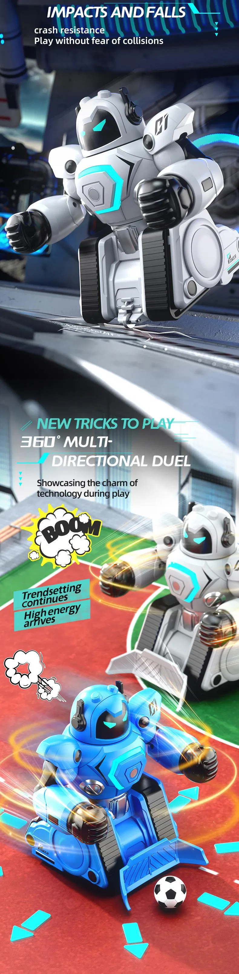 Wholesale Educational Remote Control RC Electronics Smart Football Interactive Kids Robot Toy