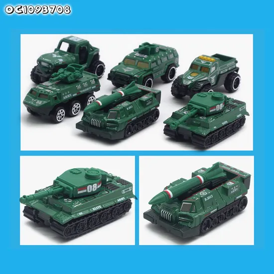 Wholesale 1: 64 Scale Diecast Construction Models Freewheel Cars Green Metal Vehicle Toy for Hot Selling