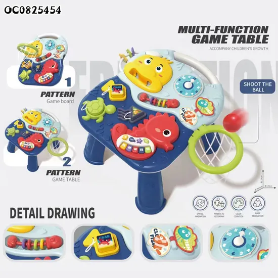 Wholesale Childhood Interactive Education Montessori Baby Basketball Hoop Electronic Game Table Toy