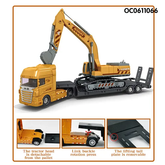 Wholesale Children Miniature Scale Construction Friction Kids Plastic Toy Car Model