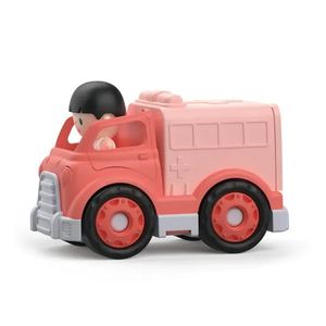 Wholesale Freewheel Children Educational Fire Plastic Small Truck Car Truck Toy