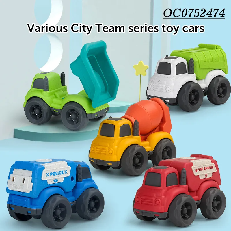 Wholesale Children Educational Eco-Friendly Materials Small Freewheel Super Plastic Truck Cars Toys