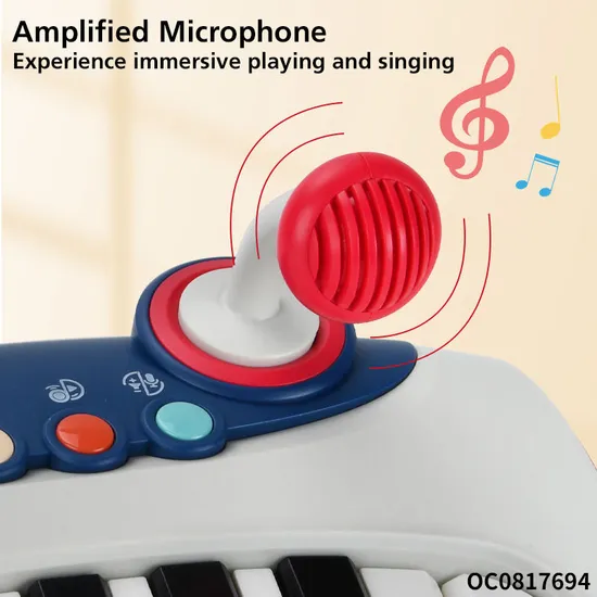 Wholesale Montessori Musical Instruments Children's Battery Operated Toy Electronic Keyboard Piano for Baby Kids