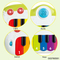Wholesale Montessori Piano Kids Creative Musical Instrument Electronic Organ Rainbow Keyboard Toy
