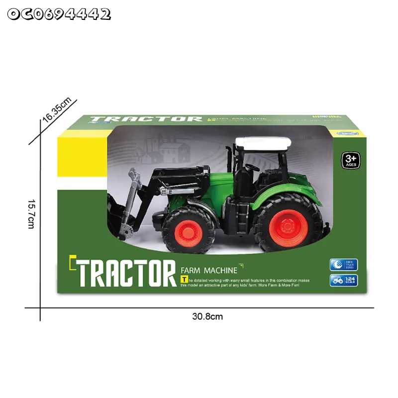 Wholesale Kids Mini Miniature Freewheel Plastic Model Car and Truck Slide Kits Farmer Car