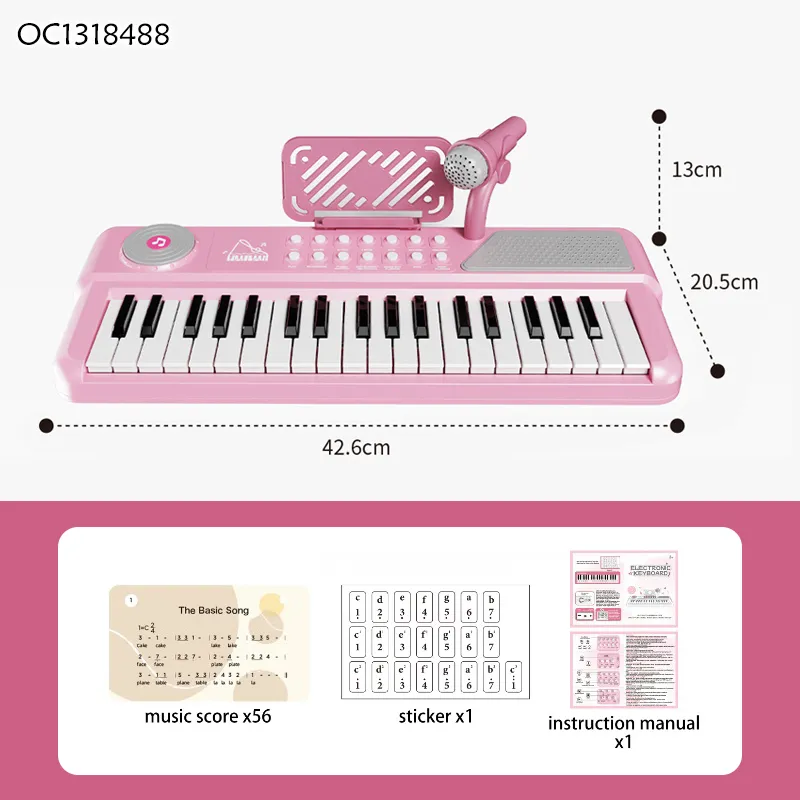 Wholesale Educational Montessori Sensory Electronic Musical Instrument Electric Keyboard Piano