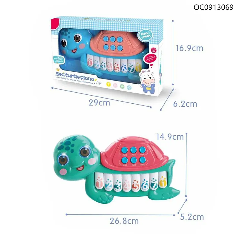 Wholesale Interactive Cartoon Electronic Musical Instruments Cartoon Light-up Keyboard Toy with Music