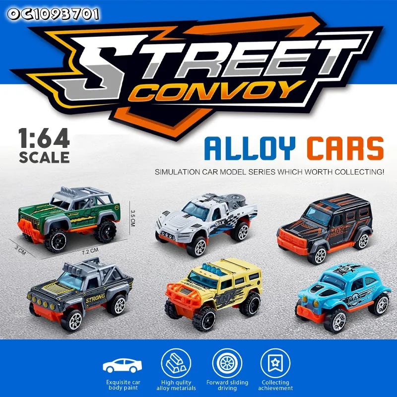 Wholesale Children off Road Truck Mini 1: 64 Scale Diecast Model Cars for Kids
