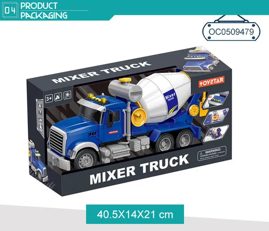 Wholesale Plastic Friction Super Truck Educational Construction Toys with Light Sound