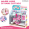 Wholesale Makeup Dressing Plastic Pink Baby Toy Bathroom Bedroom DIY Plastic Doll House Toys Set