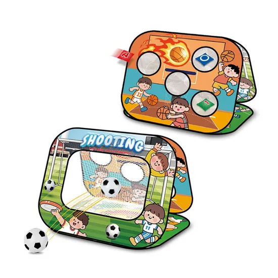 Wholesale Portable Interactive Folding Football Mini Soccer Game Ball Outdoor Sports Equipment Goal