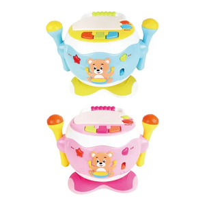 Wholesale Plastic Keyboard Electronic Musical Baby Kids Children Instrument Drum Montessori Educational Toy with Lights