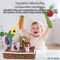 Wholesale Children Learning Plane Soft Montessori Soft Plush Vegetable Stuffed Toy