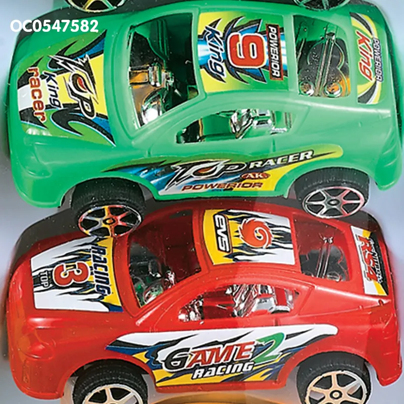 Wholesale 10 Pieces Children Construction Cheap Plastic Small Pull Back Car Toy Set