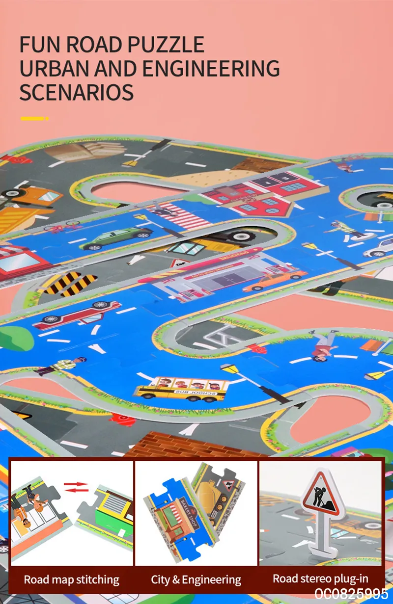 Wholesale Children's Educational Track Kids Car Toy Play Set Pull Back Engineering Truck Toys Set