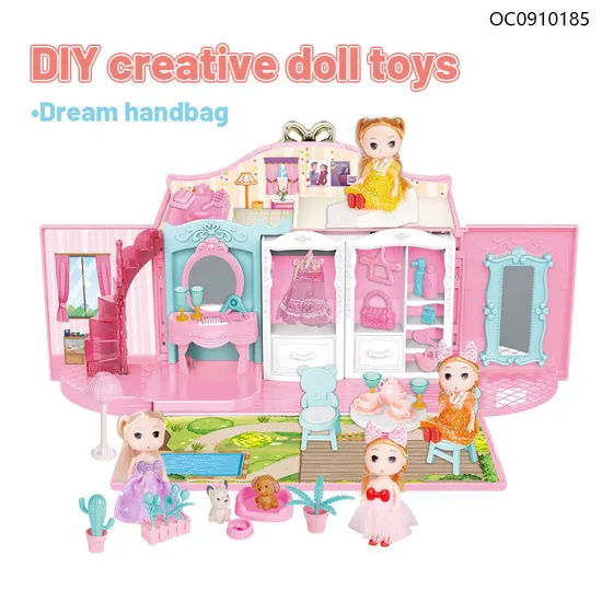 Wholesale Children's Dress Model Set Baby Girl Toys DIY Miniature Doll House Set