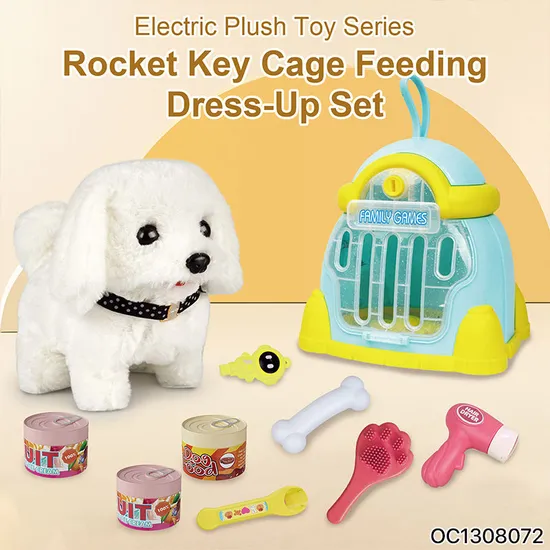 Wholesale Pet Creative Custom Stuffed Animals Electrical Plush Dog Toys for Kid