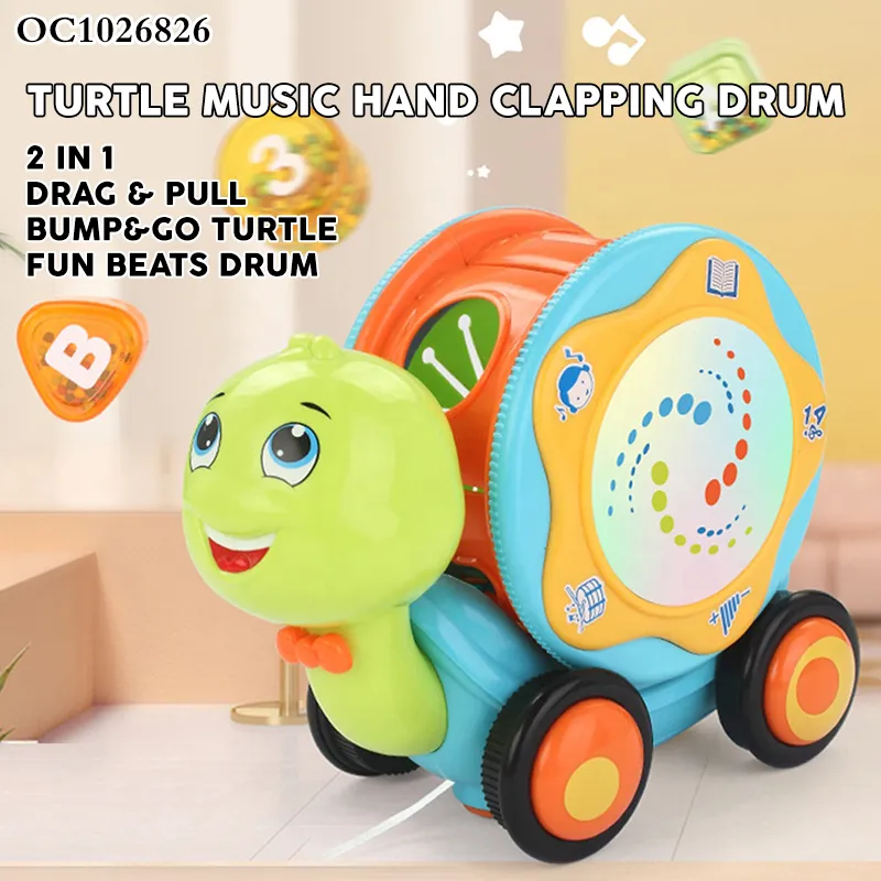 Wholesale Animal Happy Shape Educationaltoys Instruments Plastic Musical Hand Drum