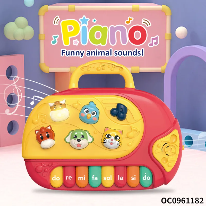 Wholesale Interactive Montessori Sensory Whack a Mole Toy Musical Instruments Light-up Keyboard Electronic Piano Toy