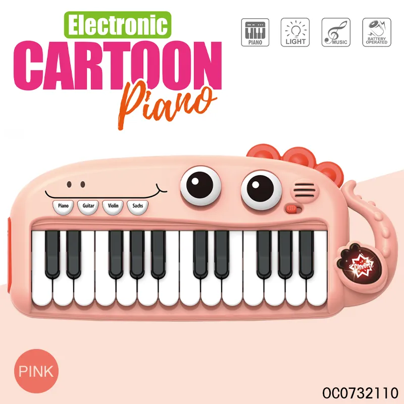 Wholesale Educational Musical Instruments Piano Keyboard Electronic Organ for Kids with Flashing Light