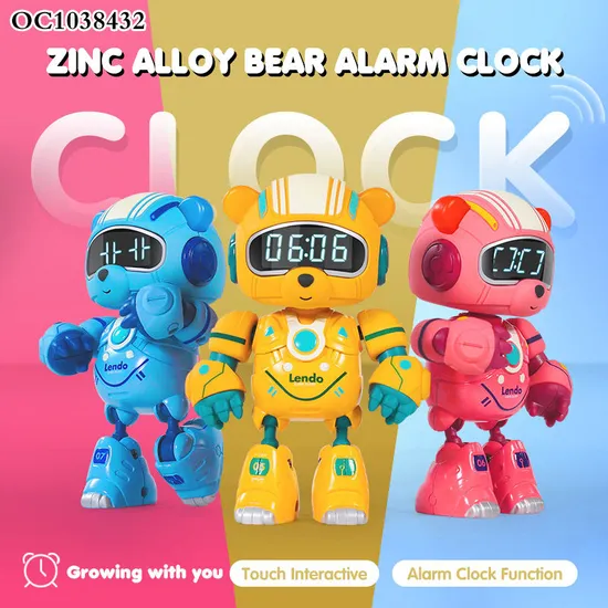 Wholesale Smart Alarm Clock Educational Interactive Intelligent Robot with Light Sound and Touch Sensing