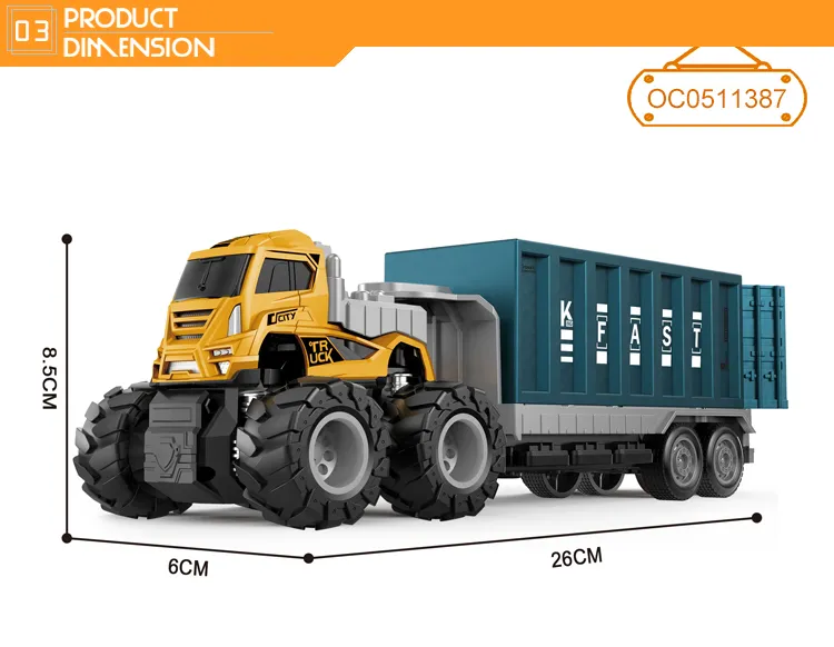 Wholesale Transport Car Diecast Small Alloy Miniature Die Cast Model Metal Trucks