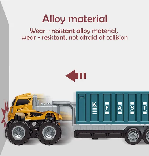 Wholesale Transport Car Diecast Small Alloy Miniature Die Cast Model Metal Trucks