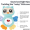Wholesale Stuffed Baby Gift Large Sleeping Soothing Plush Big Eyes Owl Toy Sensory Baby Toys Doll with Light and Sound