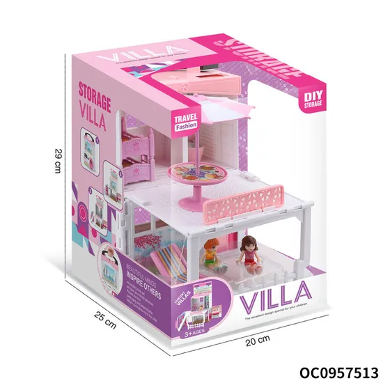 Wholesale DIY Miniature Assemble in Miniature Furniture Set High Quality Doll House for Girls